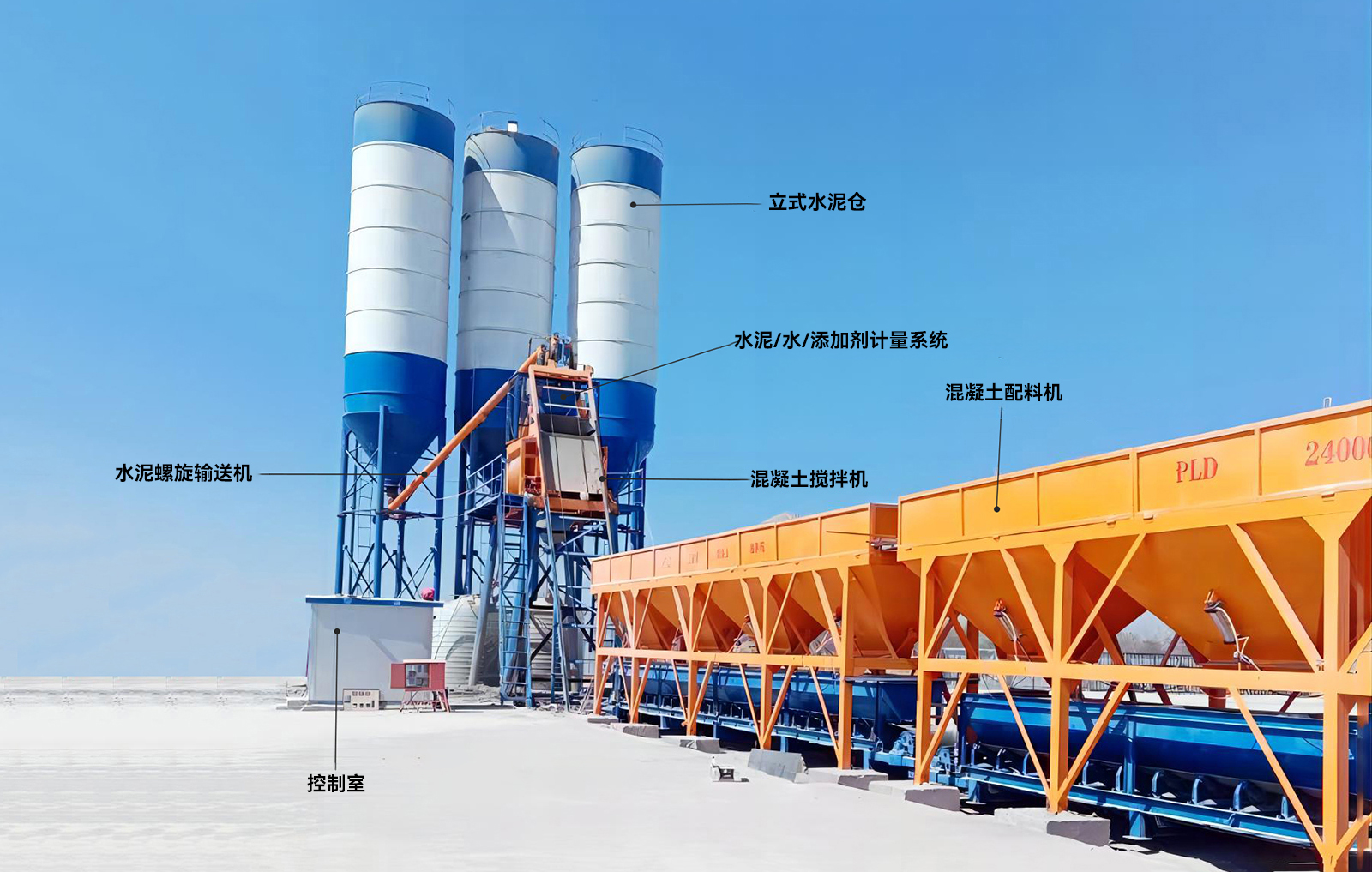 HZS25 料斗式混凝土搅拌站